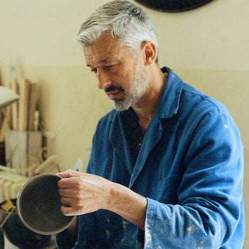 Creation of the very limited Candle 04 in Raku, at Pierre Aulas home in the burgundy region