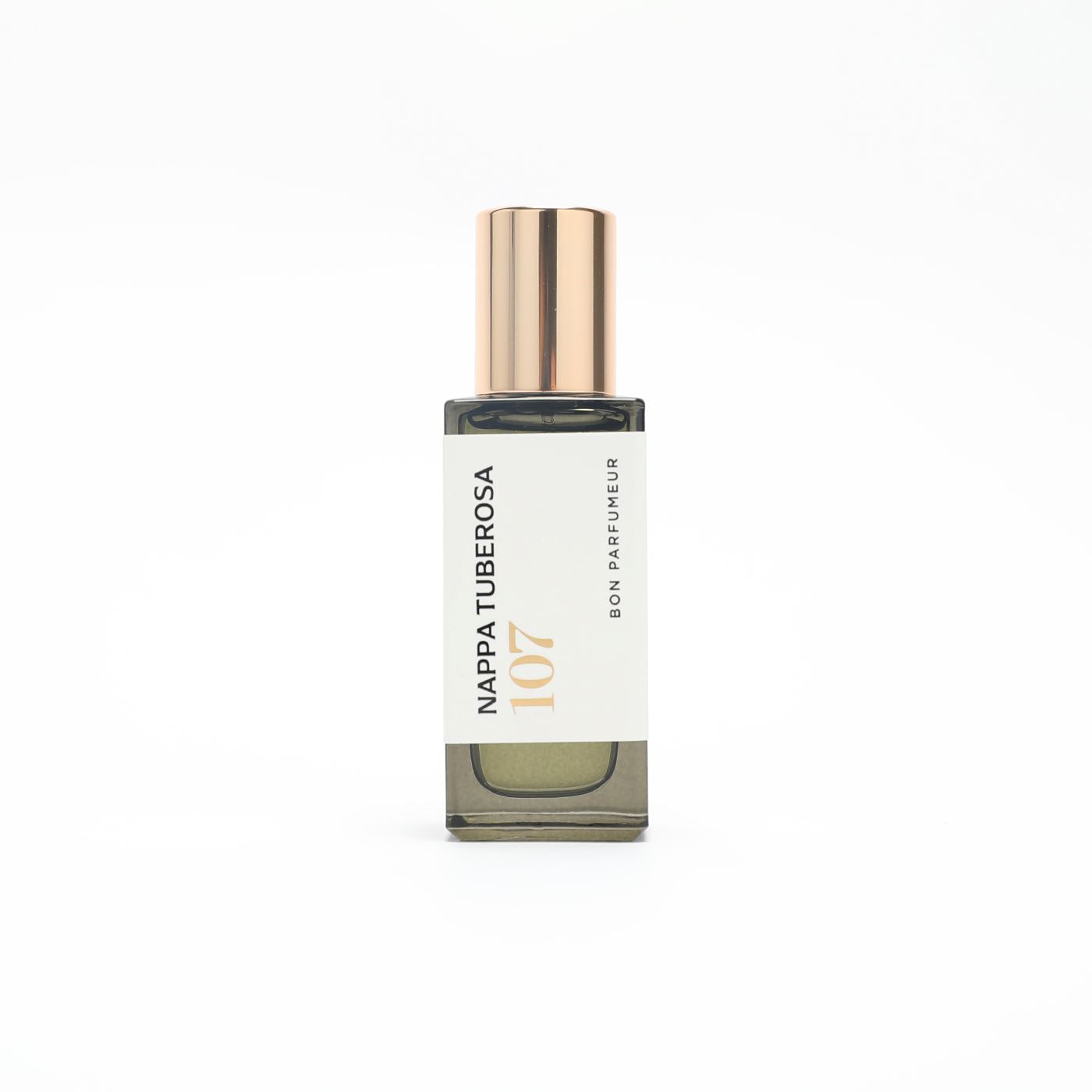 Extrait de parfum 107 en format voyage à la tubéreuse, au safran et au cuir daim Eau de parfum Bon Parfumeur France 15ml