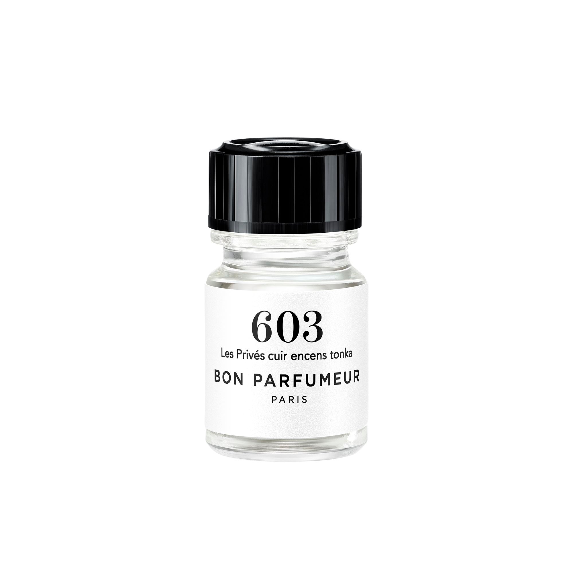 Mini-Parfums 2,5ml Bon Parfumeur France 603: Cuir, encens, tonka 