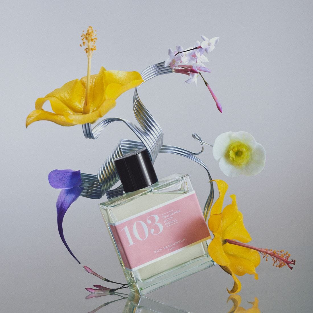 Eau de parfum 103 à la fleur de tiaré, au jasmin et à l'hibiscus Eau de parfum Bon Parfumeur France 