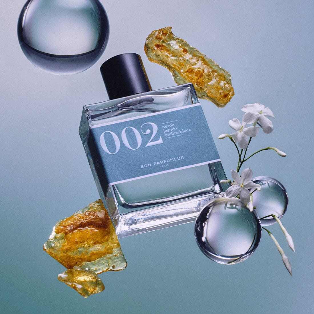 Eau de parfum 002 au néroli, au jasmin et à l'ambre blanc Eau de parfum Bon Parfumeur France 