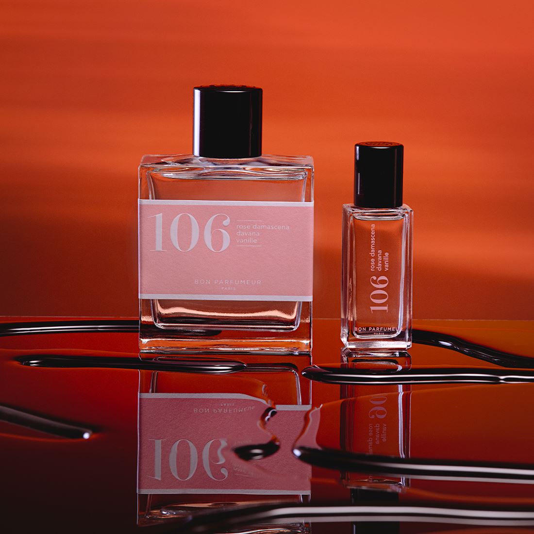 Eau de parfum 106 en format de voyage à la rose damascena, au davana et à la vanille Eau de parfum Bon Parfumeur France 