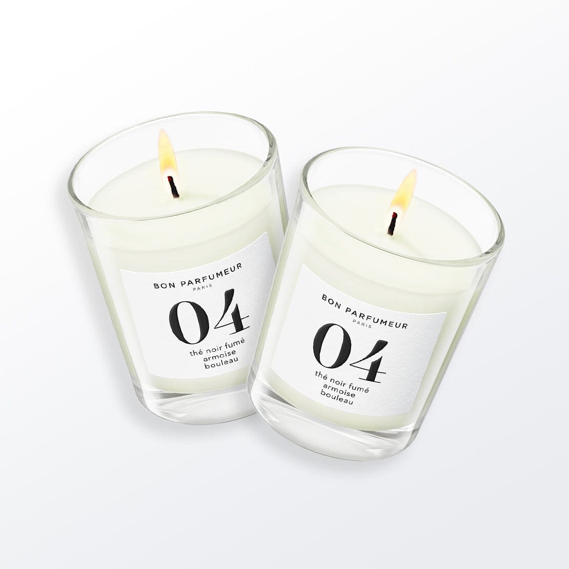 Candle 04 with smoked black tea, mugwort, and birch | 180g - Bon
