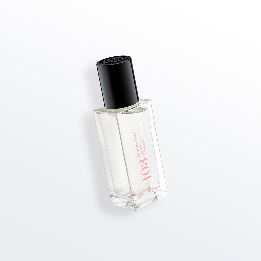 Eau de parfum 103 en format de voyage à la fleur de tiaré, au jasmin et à l'hibiscus Eau de parfum Bon Parfumeur France 15ml (0,5 fl.oz.) 
