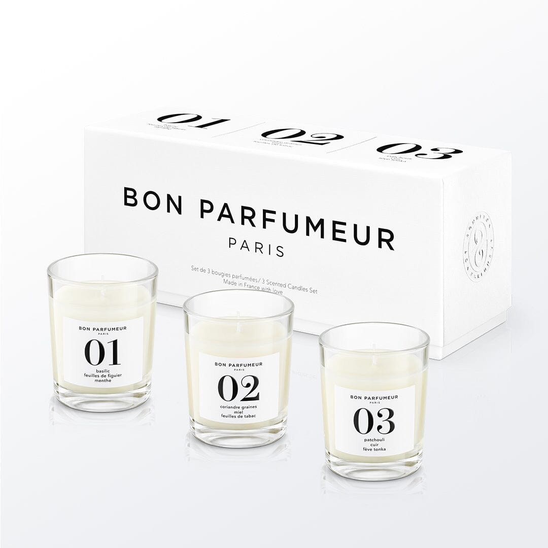 Coffret Découverte Bougies candle Bon Parfumeur 